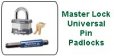 Master Universal Pin Padlocks