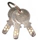 Chinrose 70mm Stainless Steel Disc Padlock with Dimple Key