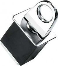 Master #3077 Chrome Anchor Point with Rubber Blocks