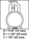 Master #6230 Solid Steel Padlock with K1 Cylinder